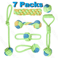 Load image into Gallery viewer, 7 Pack Pet Dog Toys for Large Small Dogs Ball Toothbrush Interactive Dog Toys Christmas Products for Dogs Chew Toy Accessories