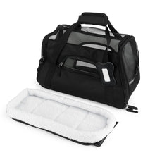 Load image into Gallery viewer, Pet Dog Carrier Cat Puppy Kitten Portable Travel Bag Adjustable Strap Safety Belt Buckle Comfortable Soft Bed Lightweight
